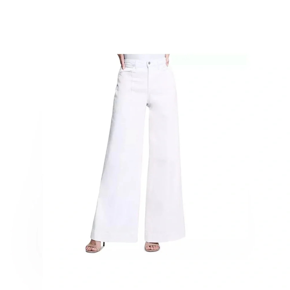 L'AGENCE White Flare & Wide Leg Jeans